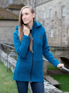 Hedlund Wollmantel Lara Damen - Petrol - Bild 1 von 5