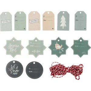 Etiqueta De Regalo De Navidad 4 A 7cm 12 Piezas - Imagen 1 de 1