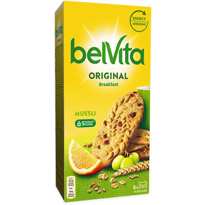 BelVita Breakfast, Biscuiti Cu Cereale Integrale, Stafide Si Portocale 300g • 8.97€