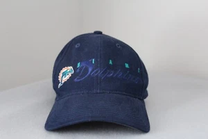 Vintage Miami Dolphins Twins Enterprise blau bestickt Mütze Strapback Cap NFL - Bild 1 von 8