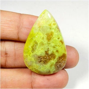 Natural Green Opal Cabochon Pear Shape Gemstone For Jewelry 55 Cts GP-45 - Picture 1 of 7