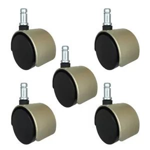 Caster sedia in ottone spazzolato 2" - Set di 5 - S5306-5-1 - Foto 1 di 3