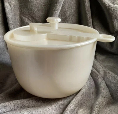 COPCO Large - Pearl White Salad Spinner White Lid Sam Lebowitz USA HTF Vintage Foto 1 de 4