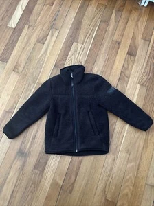 The North Face Girls Jacket Sherpa Black Logo Size XXS - Picture 1 of 6