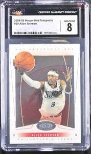 Allen Iverson #59 CGC 8 Hoops Hot Prospects 2004-05 Philadelpha 76ers NBA - Picture 1 of 2