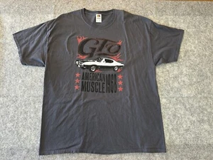 GTO Classic Car 1968 Muscle FOTL Mens Graphic T-Shirt Gray Sz 2XL - Picture 1 of 5