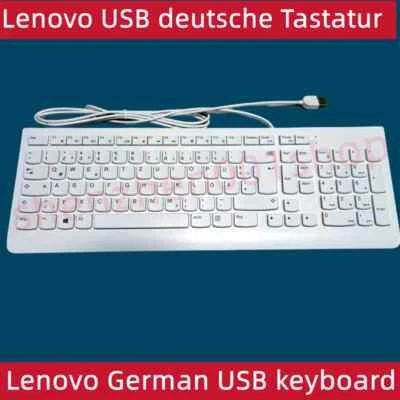 Lenovo Original USB German layout estonia layout wired keyboard SK8823  - Image 1 of 4