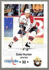 1990-91 Washington Capitals Smokey #8 Dale Hunter