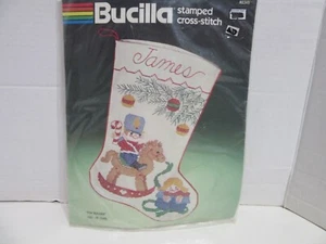 BUCILLA STAMPED CROSS STITCH "TOY SOLDIER" STOCKING KIT 82345 NEW!! - Bild 1 von 1