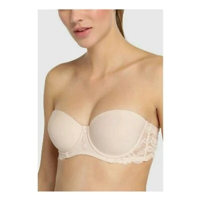 Sujetador convertible sin tirantes LOU Epopée Bucolique nuevo con etiquetas talla 34B en nude Foto 1 de 4