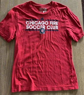 Chicago Fire Soccer Official MLS Adidas Apparel Kids Youth T-Shirt Tee XL 18 - Image 1 of 3