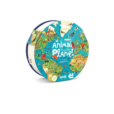 Londji Animal Planet Puzzle - Lernpuzzle mit 70 Teilen und Buch