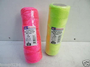 2 X 250' SPOOLS OF MARSHALLTOWN HI VIS NYLON BUILDERS BRICK LINE M631 M632 - Picture 1 of 1