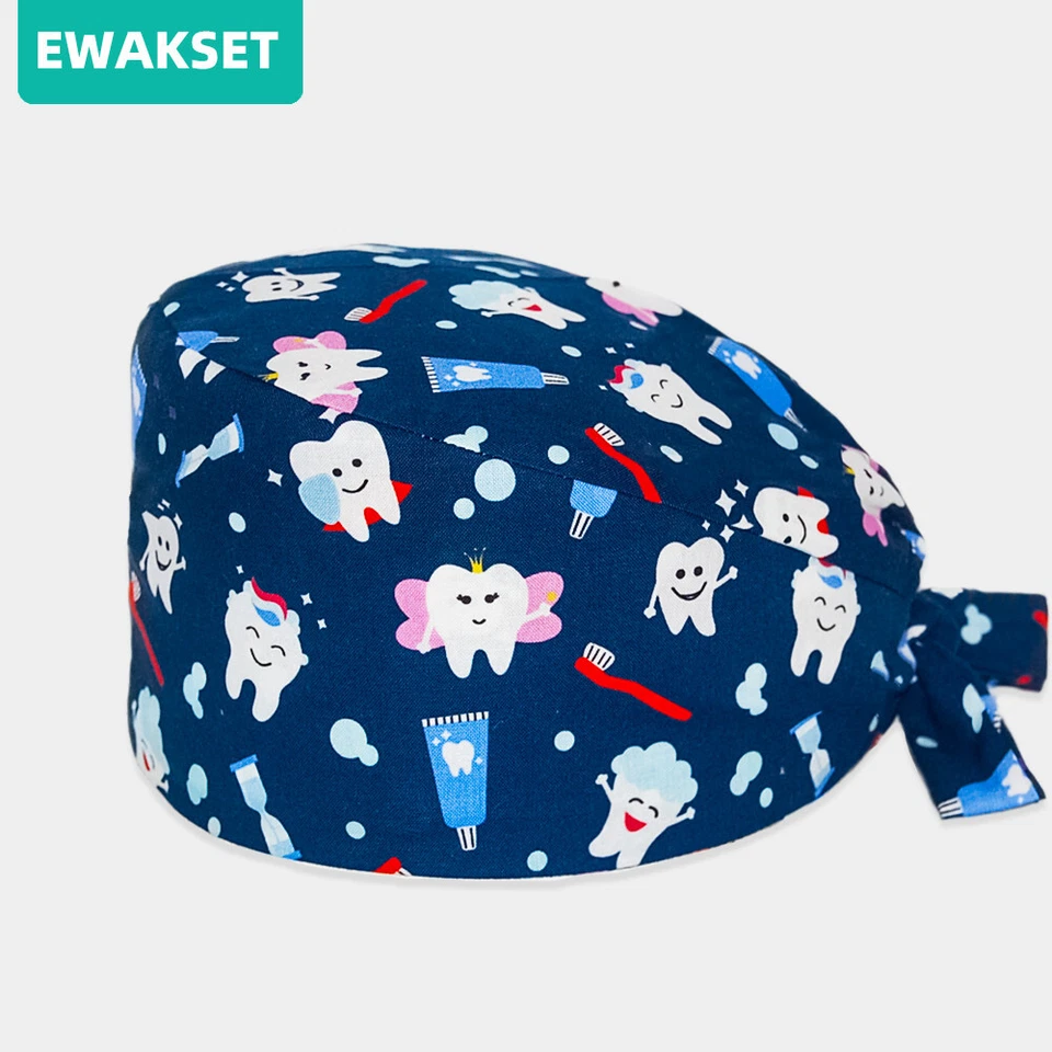 Women surgical Cap cotton scrubs caps medical hat Laboratory operaing room hats - Image 1 of 4