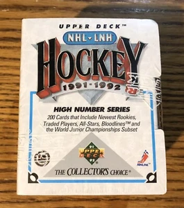 1991-92 Upper Deck Hockey High Number Series - 200 Card Factory Sealed Set  - Picture 1 of 2