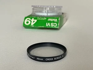 Vivitar 49mm Cross Screen VI Filter & Filter Keeper - Picture 1 of 1