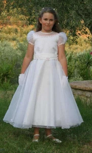 NEU! Ein wunderschönes Kommunionkleid Gr. 146/152 Blumenmädchen Festkleid - Bild 1 von 4
