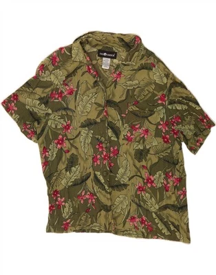 SAG HARBOR Womens Grant Fit Shirt Blouse UK 16 Large Green Floral MV14 - Image 1 of 3
