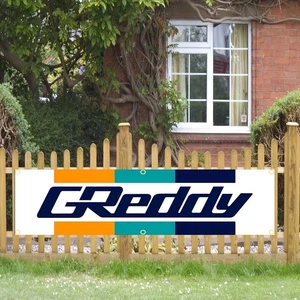 Greddy Racing car JDM tuning Flag Banner 2x8FT 240x60cm Garage Race Fans - Picture 1 of 5