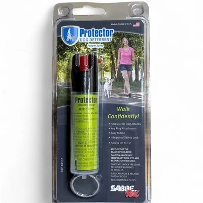 Sable Rojo Protector Perro Spray Llavero Gama 12 Pies Nuevo  Foto 1 de 3