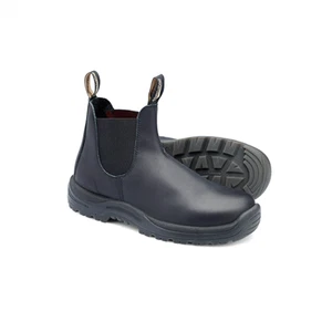 179-120 Steel Toe Slip-On Elastic Side Boots w/ Kick Guard, Black, AU size 12, - Picture 1 of 1