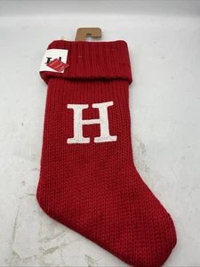 Wondershop Red Monogram “H” Stocking Sock - Picture 1 of 6