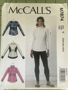 McCall's Motivo Cucito M7874 Top Leggings Allenamento Miss Taglia XS-Med NON TAGLIATI - Foto 1 di 5