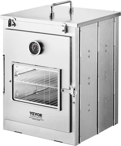 Forno da Campeggio Pieghevole, Fornello da Campeggio Portatile in Acciaio Inox, con Griglia a 3 Livelli - Foto 1 di 7