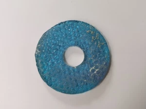 Han dynasty ancient Chinese blue glass disc 'BI' RARE - Picture 1 of 21