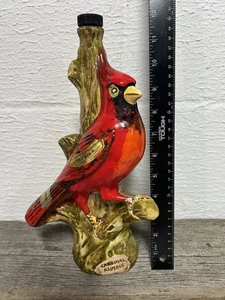 Vintage Garnier Cardinal Red Bird Illinois Decanter 1969 Made In Italy Annee - Picture 1 of 6