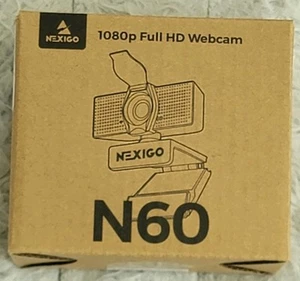 NexiGo N60 1080P Webcam with Microphone, Adjustable FOV, Zoom, Software Control - Zdjęcie 1 z 11