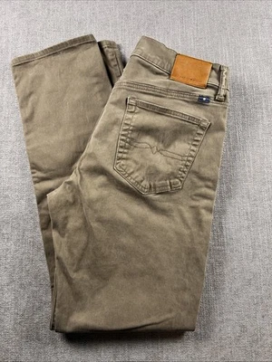 Lucky Brand Jeans Mens 32x32 Brown 121 Heritage Slim Straight Mid Rise Denim - Image 1 of 4