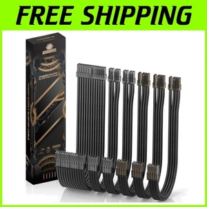 Gold-Plated PSU Extension Cables, 6Kit Pro Clear Series - Picture 1 of 10