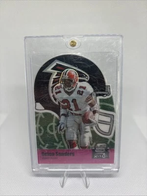 2022 Panini Contenders Optic XS and OS Deion Sanders #XO-59 Pink Prizm /75 - Image 1 of 3