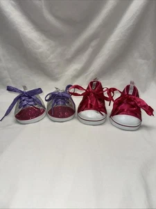 2 Stück Build-A-Bear Workshop Glitzerbär Unisex Schuhe Jugend Plüsch Zubehör - Bild 1 von 10