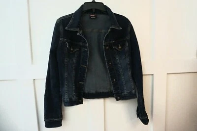 Angel Dark Blue Denim Jacket Made In USA Size S - Image 1 of 3