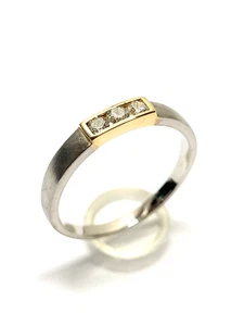 Schöner Ring aus Platin und 750/- Gelbgold Nr. 217998 M9 - Bild 1 von 3