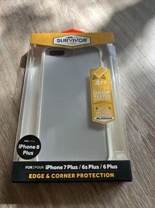 Griffin Survivor Clear Case for iPhone 8 Plus, 7 Plus, 6 Plus - Clear - Picture 1 of 2