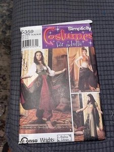 Simplicity #5359 Belly Dancer Costumes Sz 14-20 Andrea Schewe Uncut Complete - Picture 1 of 1