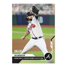 Ian Anderson Card #379 5 inning shutout w 8ks Atlanta Braves 2020 MLB Topps Now 