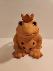 Vintage PartyLite Terra Cotta Frog Prince Tea Light Candle Holder P0454 - Picture 1 of 10