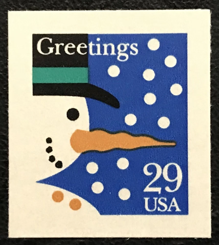 1993 Scott #2803, 29¢, CHRISTMAS SNOWMAN - Booklet Single - Mint NH -   - Image 1 of 1