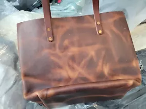 KMM & Co Leder Braun Markttasche Handtasche Tasche - Bild 1 von 4