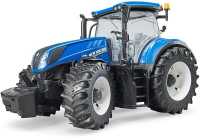 BRUDER 1:16 TRATTORE IN PLASTICA NEW HOLLAND T7-315  BLU  ART 03120 - Immagine 1 di 2
