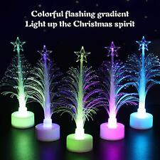 Mini LED Christmas Tree Night Light Color Changing USB Fast Optical Light G4A3