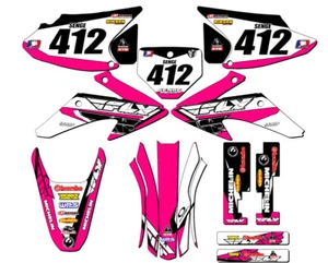 2008-2014 CRF 150 F 13 FLY Pink Senge Graphics Kit Compatible with Honda - Picture 1 of 10
