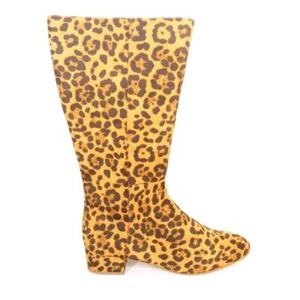 Seventh Avenue Womens Knee High Tall Boots Brown Black Leopard Block Zip 12M New - Picture 1 of 11