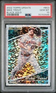 *PSA 10* Actualización Topps Mike Trout 2022 - Negro Dorado - Los Angeles Angels - Imagen 1 de 2
