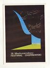 Carte Postale  Pologne - festiwal Chopinowski  1980