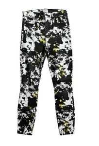 Alice + Olivia SM Multicolor Paint Print Good High Rise Ankle Skinny Jeans 26x26 - Picture 1 of 17